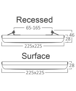 Πλαφονιέρα led 20w 2000lm CCT (2 σε 1) – BP04-72081