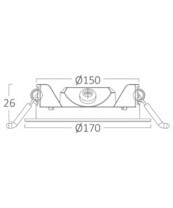 Πάνελ 12w 3CCT Dimmable Λευκό – BP01-91280