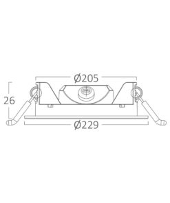 Πάνελ 18w 4000k Dimmable Λευκό – BP01-91810