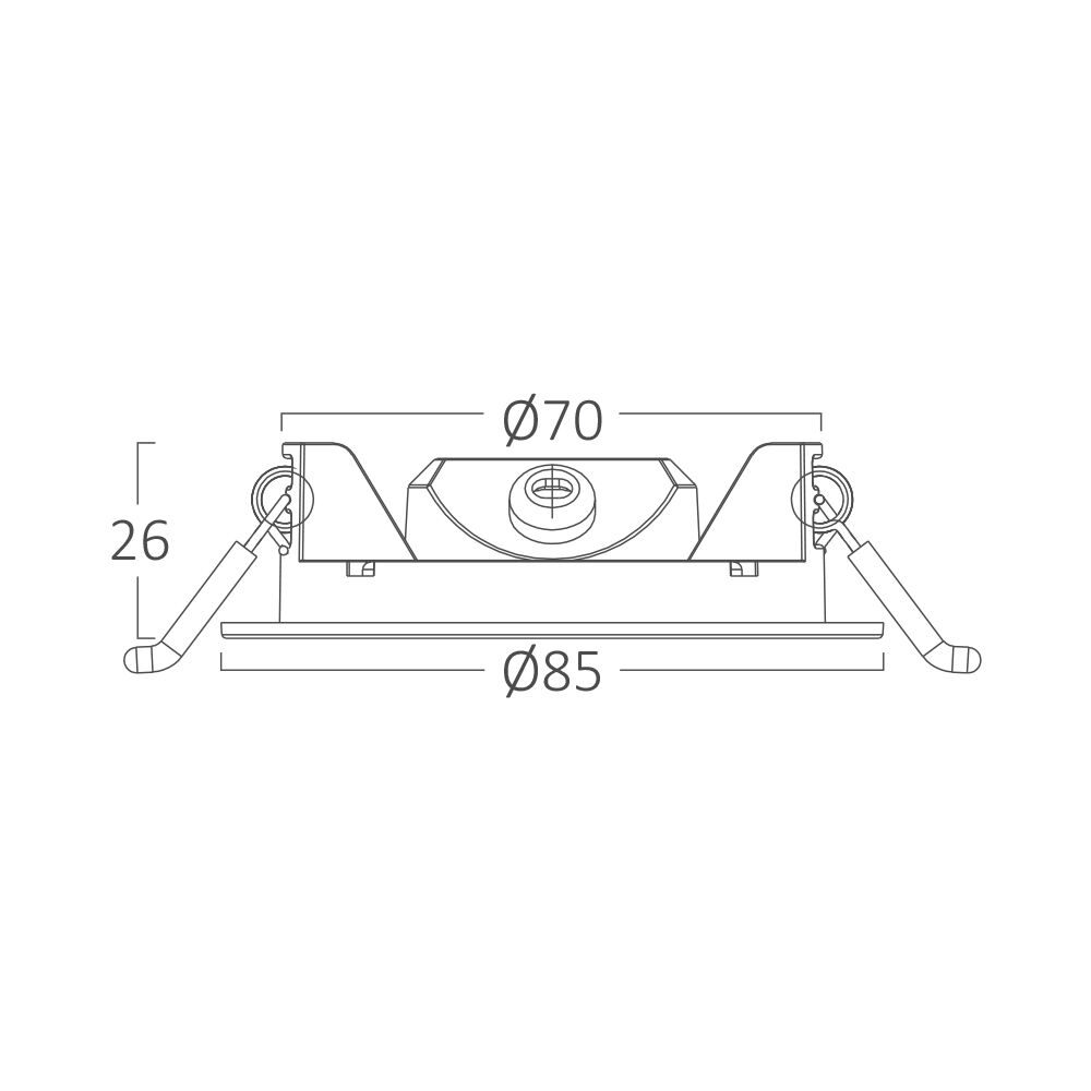 Πάνελ 4w CCT Dimmable Μαύρο – BP01-90481