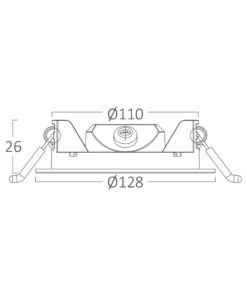 Πάνελ 6w CCT Dimmable Μαύρο – BP01-90681