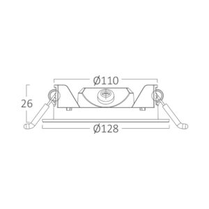Πάνελ 6w CCT Dimmable Μαύρο – BP01-90681