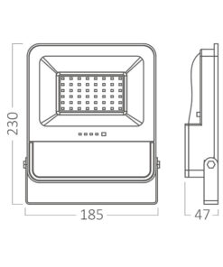 Προβολέας ηλιακός (solar) IP65 150w (50w) 1800lm 3CCT – BT64-01881