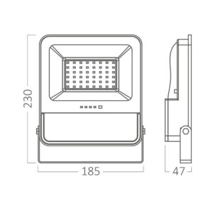 Προβολέας ηλιακός (solar) IP65 150w (50w) 1800lm 3CCT – BT64-01881