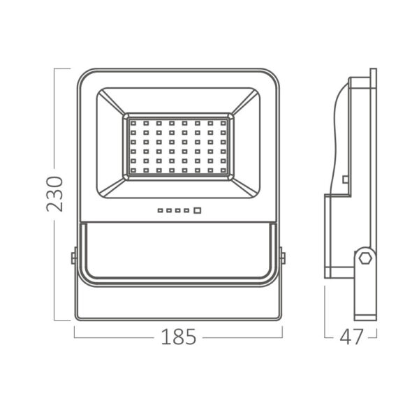 Προβολέας ηλιακός (solar) IP65 150w (50w) 1800lm 3CCT – BT64-01881