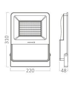 Προβολέας ηλιακός (solar) IP65 75w (250w) 3000lm 3CCT 2m Καλώδιο – BT64-02481