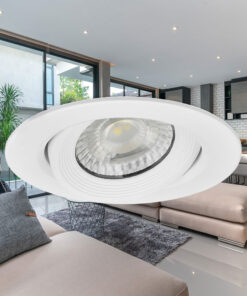 Σποτ Led Kινητό 10w Στρογγυλό 3CCT Λευκό – BD02-01080