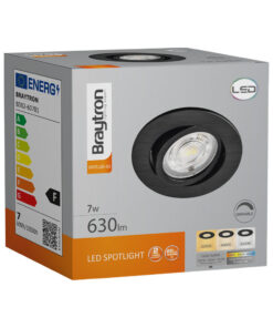 Σποτ led dimmable 7w 630lm CCT (μαύρο) – BD02-60781
