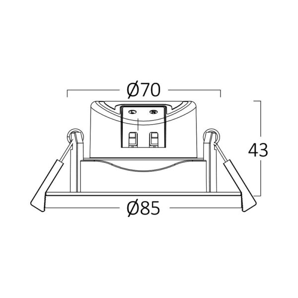 Σποτ led dimmable 7w 630lm CCT (μαύρο) – BD02-60781