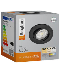 BRY-SPOTLED G3-7W-RND-BLC-3IN1-LED SPOTLIGHT – BD02-00781