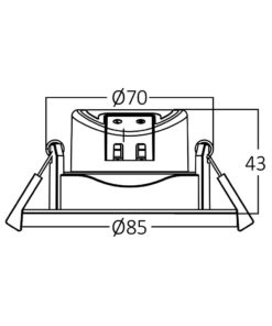 Σποτ Led GE 7W 3IN1 RND IP54 Λευκό – BD01-00780