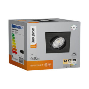 BRY-SPOTLED G3-7W-SQR-BLC-DIM-3IN1-LED SPOTLIGHT – BD02-70781