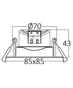 BRY-SPOTLED G3-7W-SQR-WHT-3IN1-LED SPOTLIGHT – BD02-10780