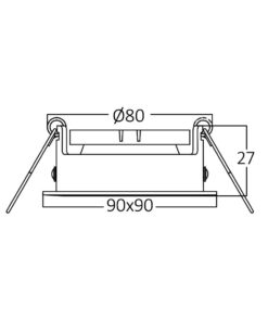Σποτ Tetra SQR GU10 Μαύρο – BH03-04131
