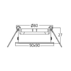 Σποτ Tetra SQR GU10 Μαύρο – BH03-04131