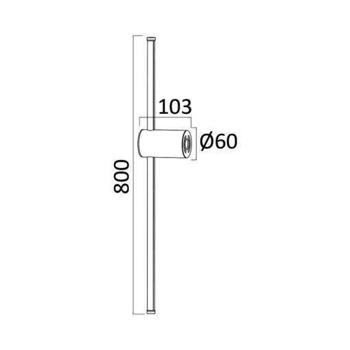 Απλίκα Tiny Led 16w 3000K Μαύρη – BH07-04101