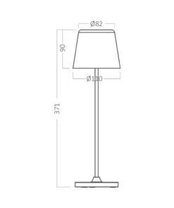 Επαναφορτιζόμενο πορτατίφ “Tower” dimmable 3w 3000k – BK06-00080