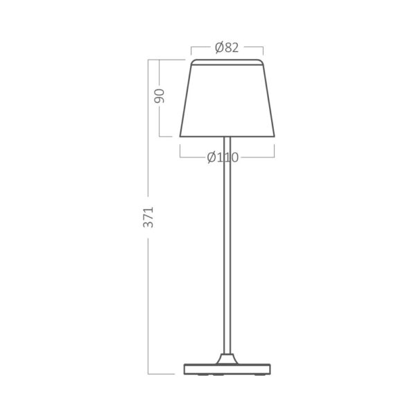 Επαναφορτιζόμενο πορτατίφ “Tower” dimmable 3w 3000k – BK06-00080