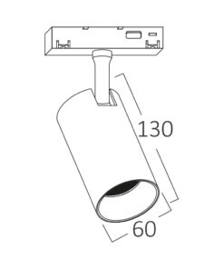 Σποτ Led Μαγνητικής Ράγας 18W 1580lm 3CCT Μαύρο – BD61-00381