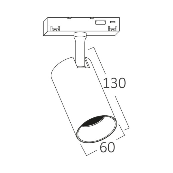 Σποτ Led Μαγνητικής Ράγας 18W 1580lm 3CCT Μαύρο – BD61-00381