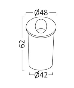 BRY-VECTOR-A-RND-BLC-2W-3000K-IP65-WALL LIGHT – BG38-02201
