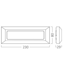 Απλίκα led “Vecta” 3w CCT IP65 Ανθρακί – BG38-01882