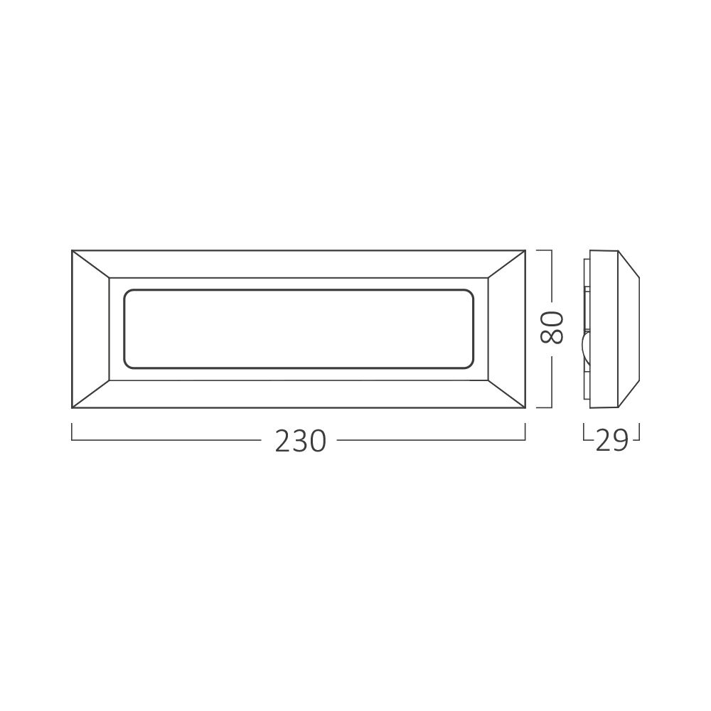 Απλίκα led “Vecta” 3w CCT IP65 Ανθρακί – BG38-01882