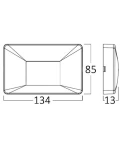 Απλίκα Vekta 3w IP65 160lm 3000k – BG38-02101