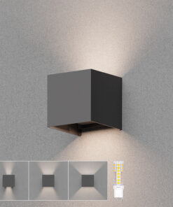 Απλίκα “Vecta” IP54 Ανθρακί (Λάμπα G9 6,5w εμπεριέχεται) – BG38-03402