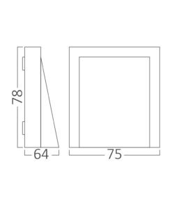 Απλίκα Vekta 6w IP65 600lm CCT – BG38-02682