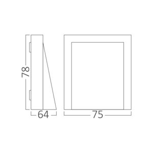 Απλίκα Vekta 6w IP65 600lm CCT – BG38-02682