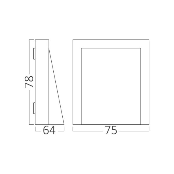 Απλίκα Vekta 6w IP65 600lm CCT – BG38-02682