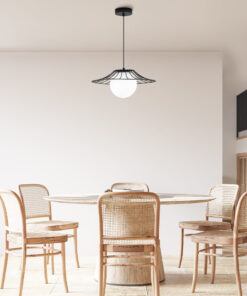 Κρεμαστό μονόφωτο 1 x Ε27 μαύρο Ø36 – BV03-00040