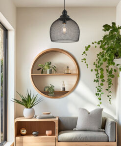 Κρεμαστό μονόφωτο 1 x Ε27 μαύρο Ø28 – BV03-00060