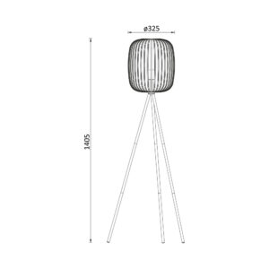 Φωτιστικό δαπέδου 1 x E27 μπεζ – BV03-00073