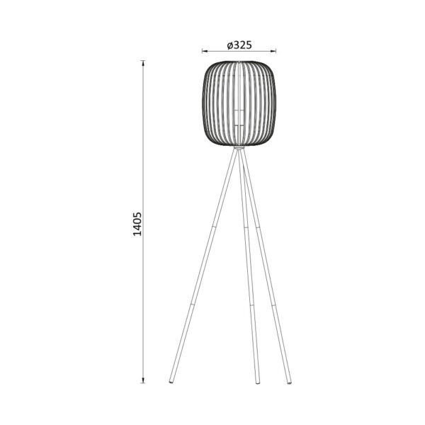 Φωτιστικό δαπέδου 1 x E27 μπεζ – BV03-00073