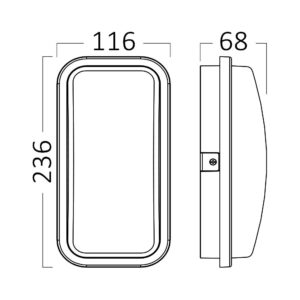 Απλίκα led “Walls” 15w IP65 1460lm 3000k – BG38-00302