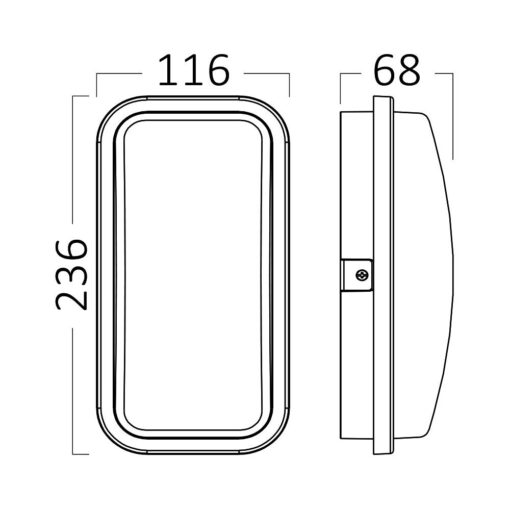 Απλίκα led “Walls” 15w IP65 1460lm 3000k – BG38-00302