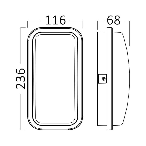 Απλίκα led “Walls” 15w IP65 1460lm 4000k – BG38-00312