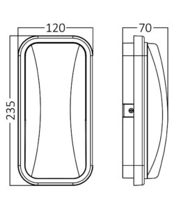 Απλίκα led “Walls” 15w IP65 1460lm 3000k – BG38-00202
