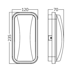 Απλίκα led “Walls” 15w IP65 1460lm 4000k – BG38-00212