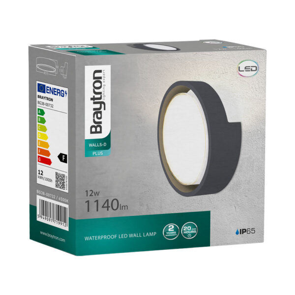 Απλίκα led “Walls” 12w IP65 1140lm 6500k – BG38-00732