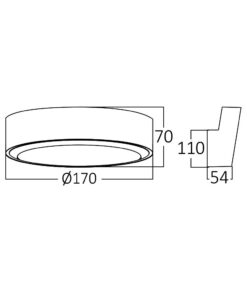 Απλίκα led “Walls” 12w IP65 1140lm 6500k – BG38-00732