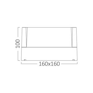 Απλίκα 15w IP65 1450lm 3000k – BG38-01101
