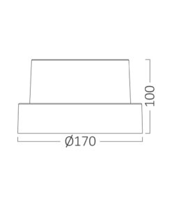 Απλίκα 15w IP65 1450lm 3000k – BG38-01201