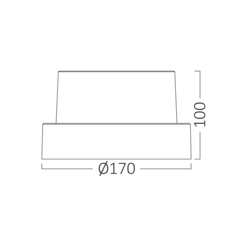 Απλίκα 15w IP65 1450lm 3000k – BG38-01201