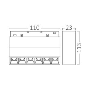 BRY-WSL110-6W-48VDC-3000K-BLC-MAG. LINEAR – BD60-03101