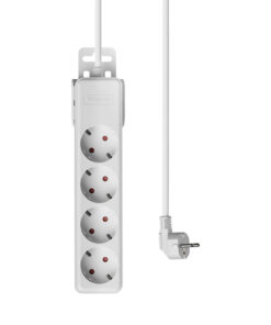 Πολύπριζο Xline 4Θ. 3X1,5mm 1,5m Καλώδιο Με Βάση Στήριξης – BY72-00041