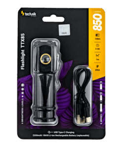 Φακός επαναφορτιζόμενος 850lm – MT-TTX85