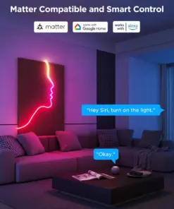 Wi-Fi Smart Σετ Neon LED RGBIC 5m H61D5-W Govee 1.SH.01.G058